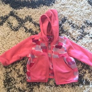 Baby Girl North Face Fleece Jacket size 0-3 mo